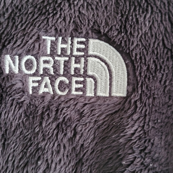 [The North Face] - Black Furry Zip Sweater Jacket Size M - Picture 3 of 9